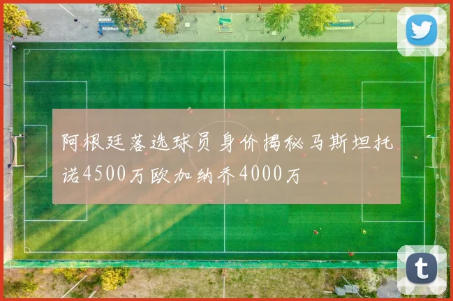 阿根廷落选球员身价揭秘马斯坦托诺4500万欧加纳乔4000万